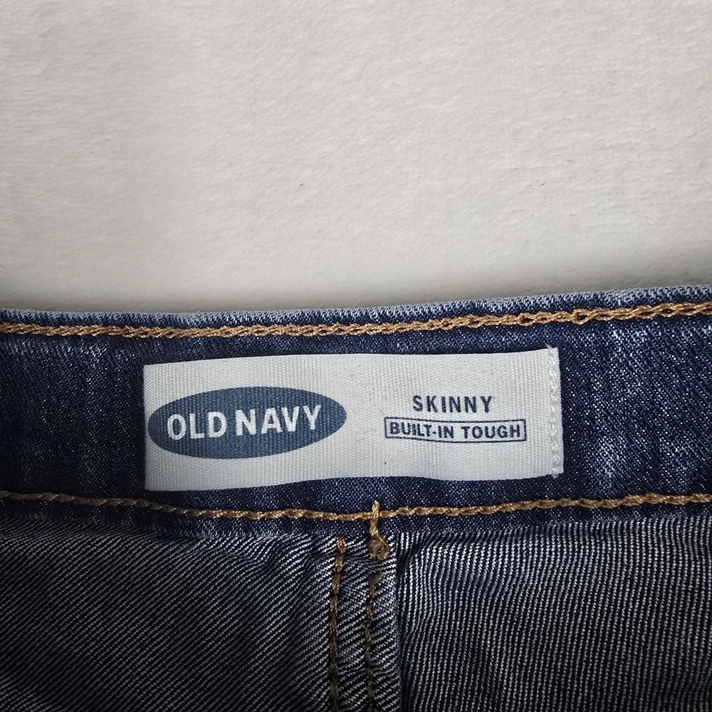 Old Navy Girls Pull On Skinny Jeans Jeggings Adjustable Waist Size Large 10-12‎